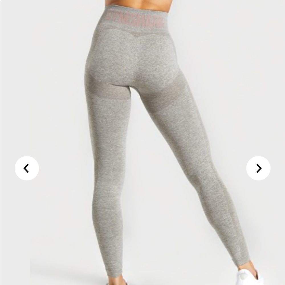 FLEX HIGH WAISTED LEGGINGS-KHAKI MARL/TAUPE NWT